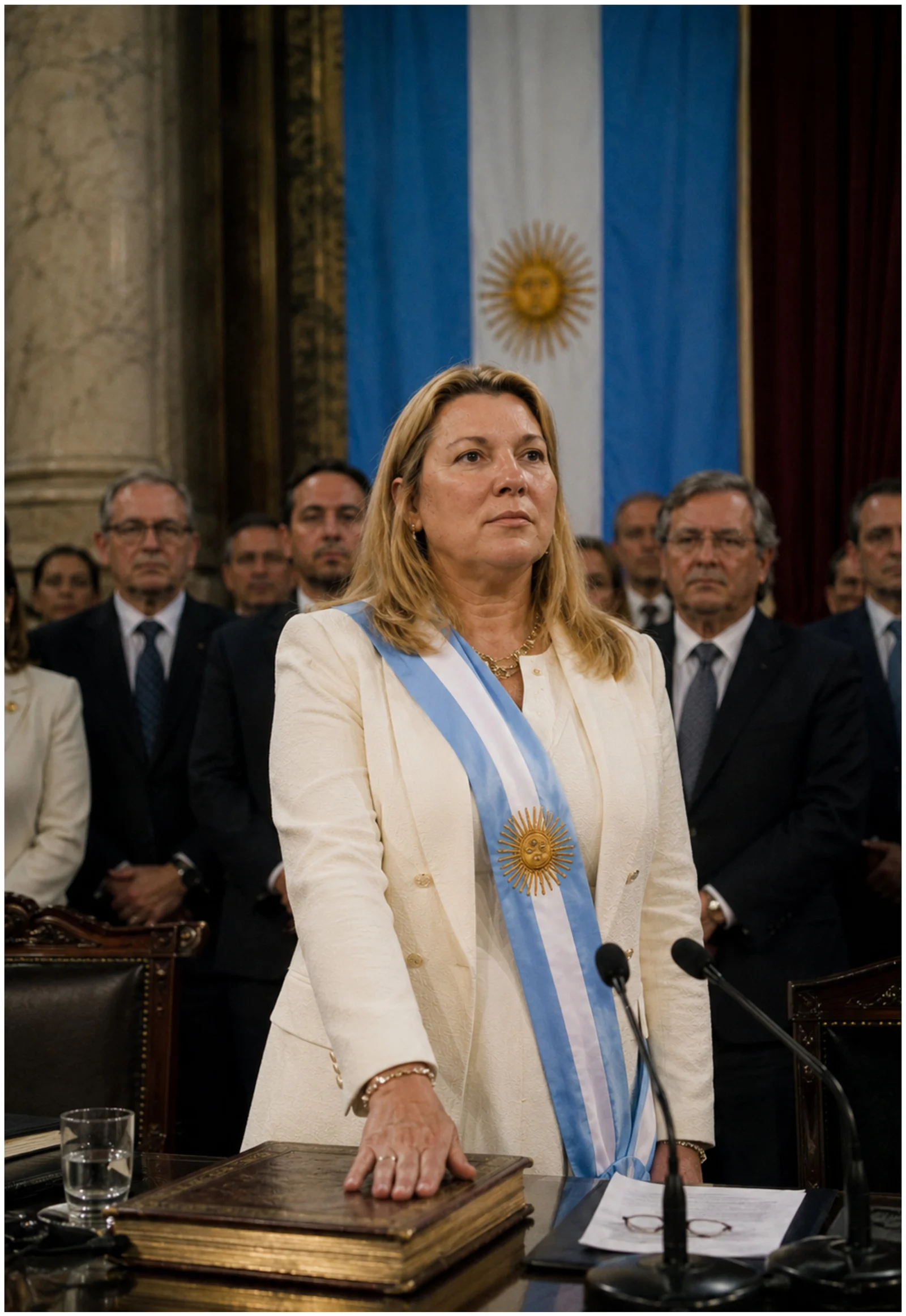 Ilustración original de apertura para Capítulo 22 — La presidenta incómoda